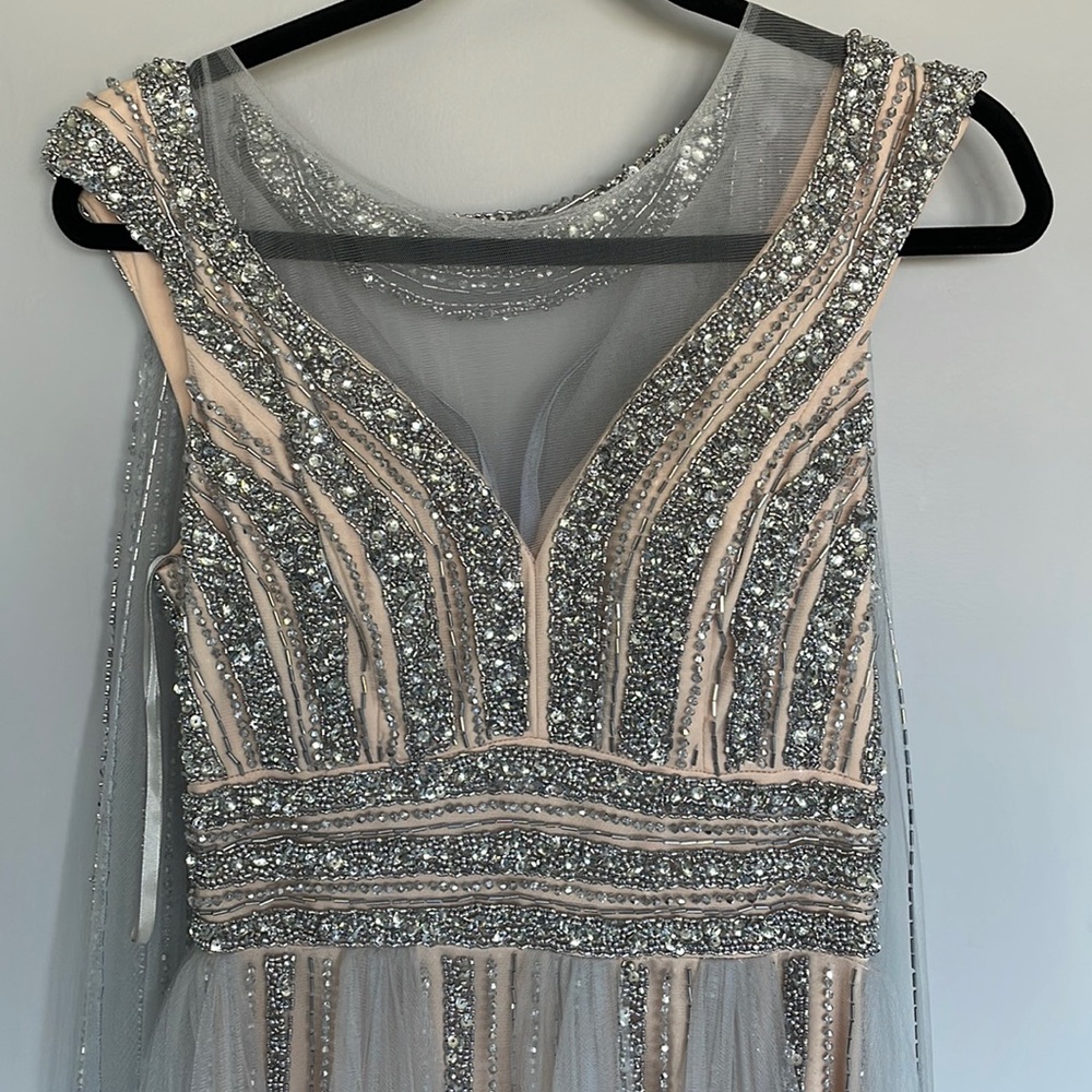 Fancy but heavy wedding guest dress